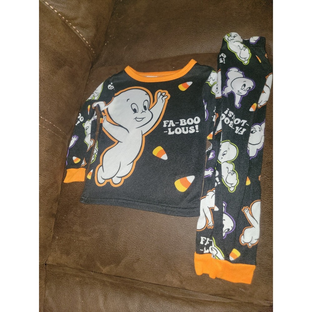 Casper the friendly ghost fall Halloween ghost pajamas size 4t